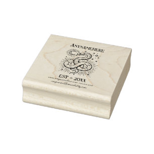 Create Your Own Celestial Ringed Serpent Rubber Stamp