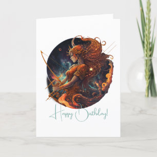 Create Your Own Celestial Sagittarius Zodiac Holiday Card