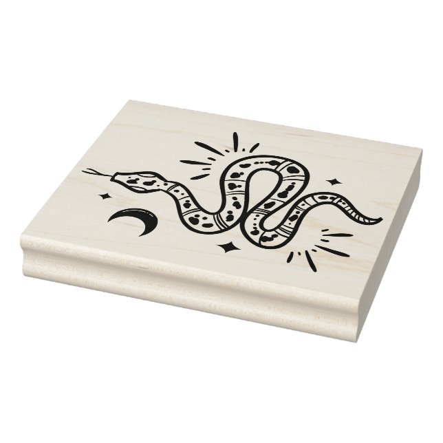 Create Your Own Celestial Spotted Serpent Rubber Stamp (Stamp)