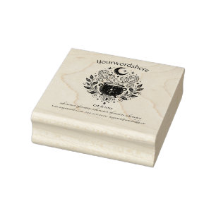 Create Your Own Celestial Steaming Cauldron Floral Rubber Stamp