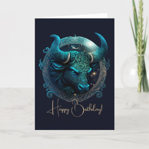 Create Your Own Celestial Taurus Zodiac Holiday Card