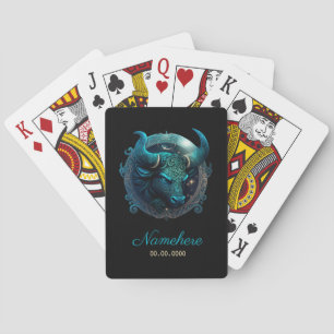 Create Your Own Celestial Taurus Zodiac Playing Cards