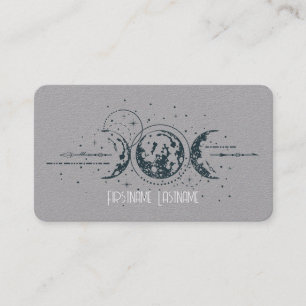 Create Your Own Celestial Triple Moon Goddess Business Card