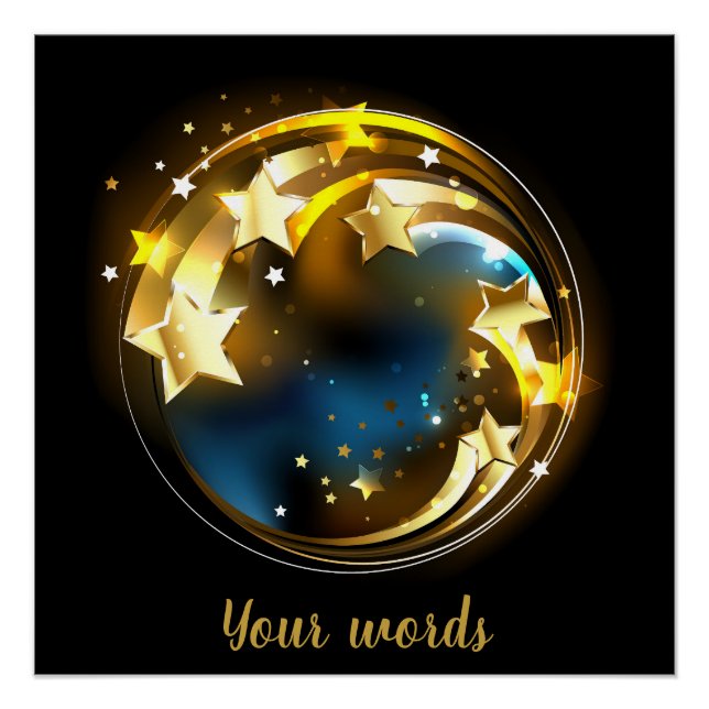 Create Your Own Celetial Shooting Stars Poster (Front)