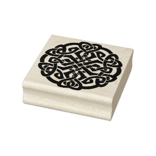 Create Your Own Celtic Knot Hearts Circle Rubber Stamp