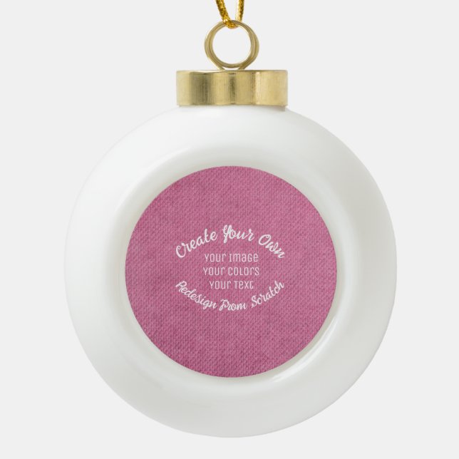 Create Your Own Ceramic Ball Christmas Ornament (Front)