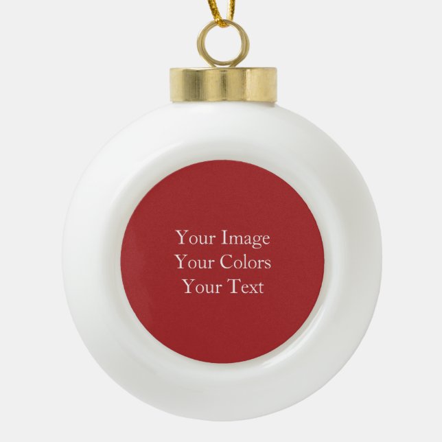 Create Your Own Ceramic Ball Christmas Ornament (Front)