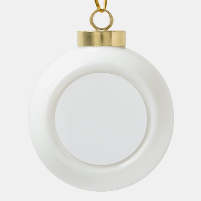 Create Your Own Ceramic Ball Christmas Ornament (Front)