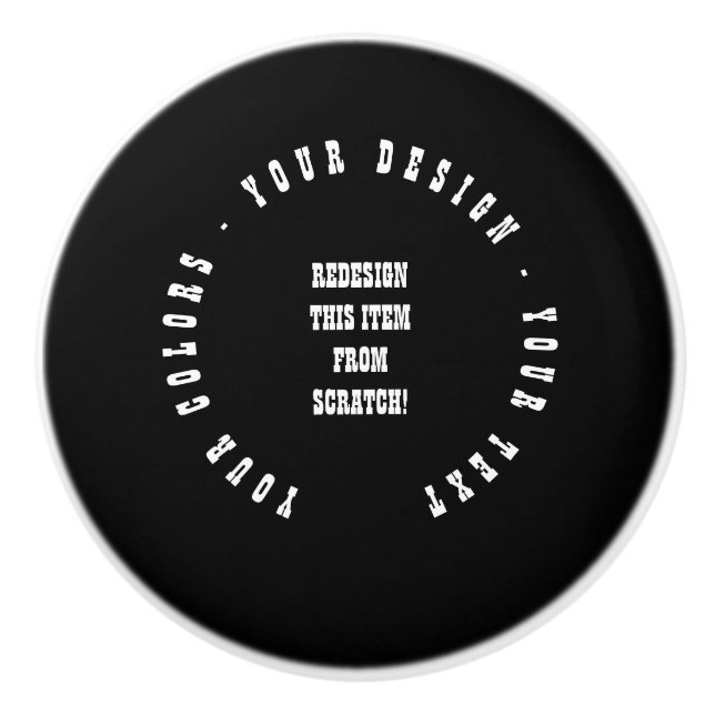 Create Your Own Ceramic Knob (Front)