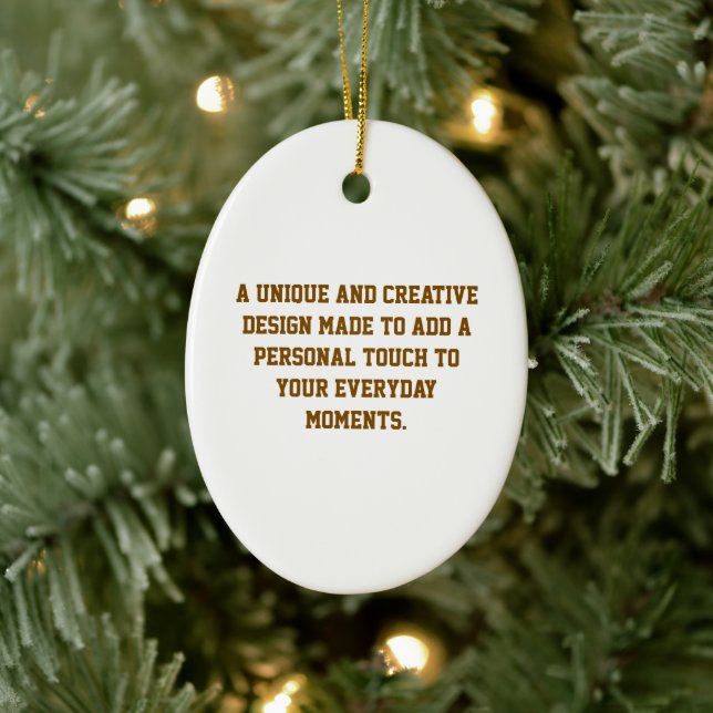 Create Your Own Ceramic Ornament (Tree)