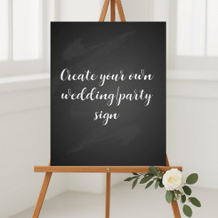 Create your own chalkboard party sign