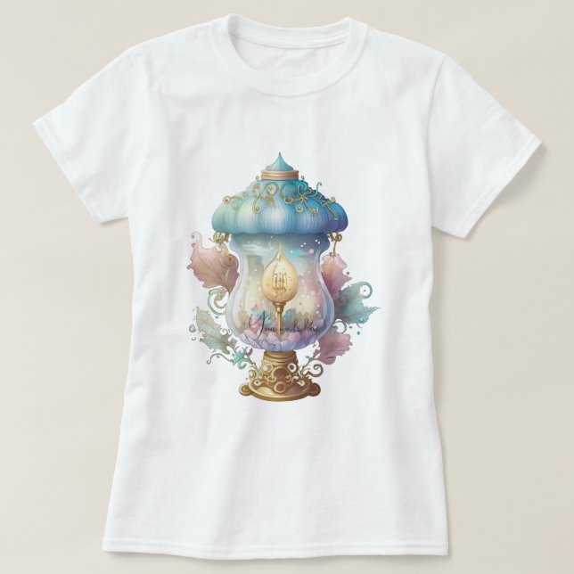Create Your Own Charming Fairy Lamp T-Shirt (Design Front)