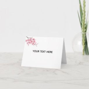 Create Your Own Charry Blossom Flower Card