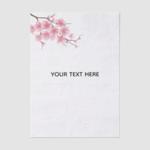Create Your Own Charry Blossom Flower Tissue Paper