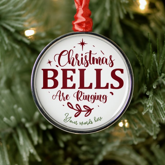 Create Your Own Christmas Bells are Ringing Metal Tree Decoration (Tree)