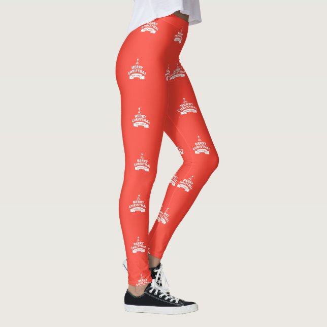 Create Your Own Christmas Best Wishes Leggings (Right)