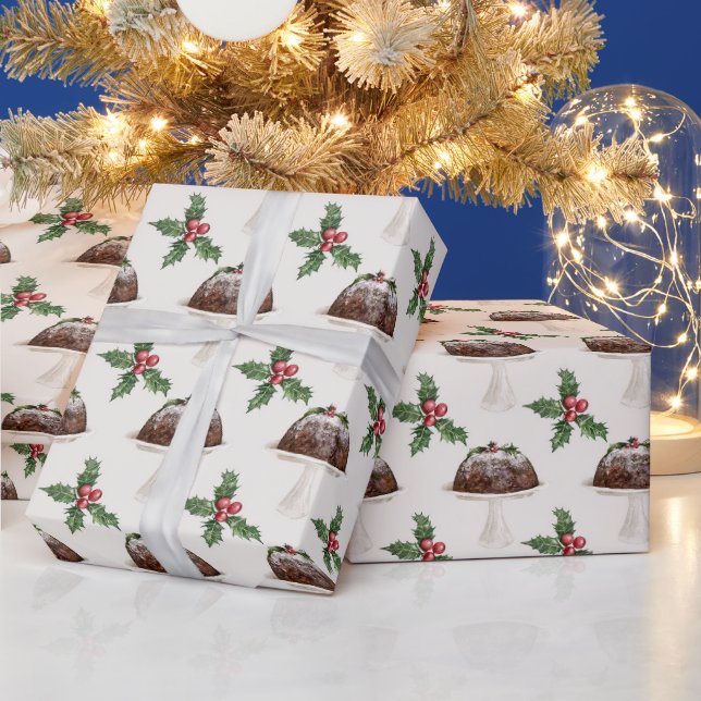 Create Your Own Christmas Figgy Pudding Wrapping Paper (Holidays)