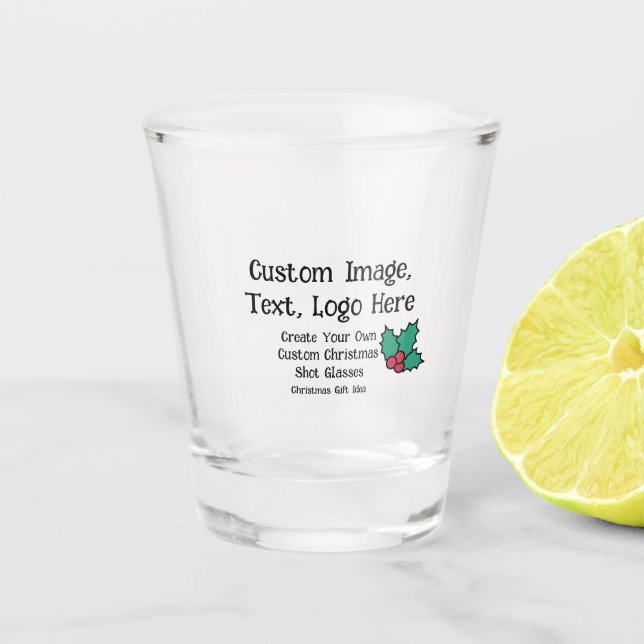Create Your Own Christmas Gift | DIY Personalised  Shot Glass (Front)