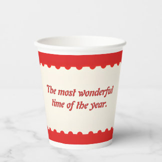 Create Your Own Christmas Holiday Paper Cups