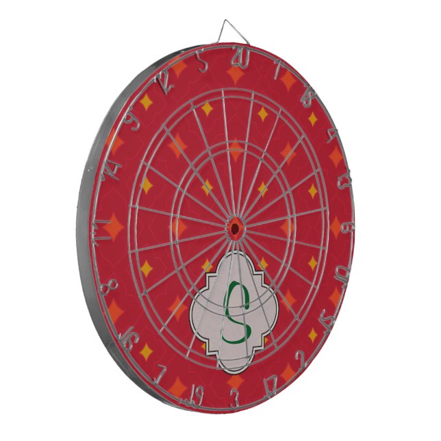 Create Your Own Christmas Patterned Holiday Dartboard (Front Left)