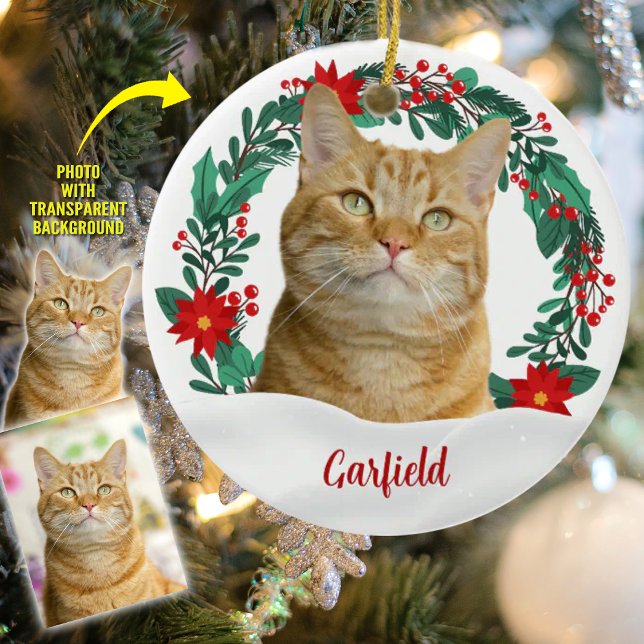Create Your Own Christmas Pet Photo  Ceramic Tree Decoration (Creator Uploaded)