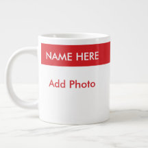 Create Your Own Christmas Template Jumbo Mug