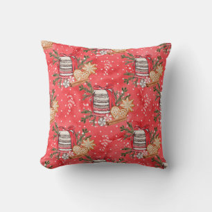 Create Your Own Christmas Treats Red Cushion