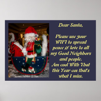 Create Your Own Christmas WIFI Poster wishes