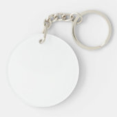 Acrylic Key Ring, Circle (single-sided) (Back)