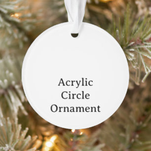 Create Your Own Circle Acrylic Ornament