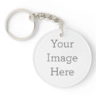 Create Your Own Circle Double-sided Keychain