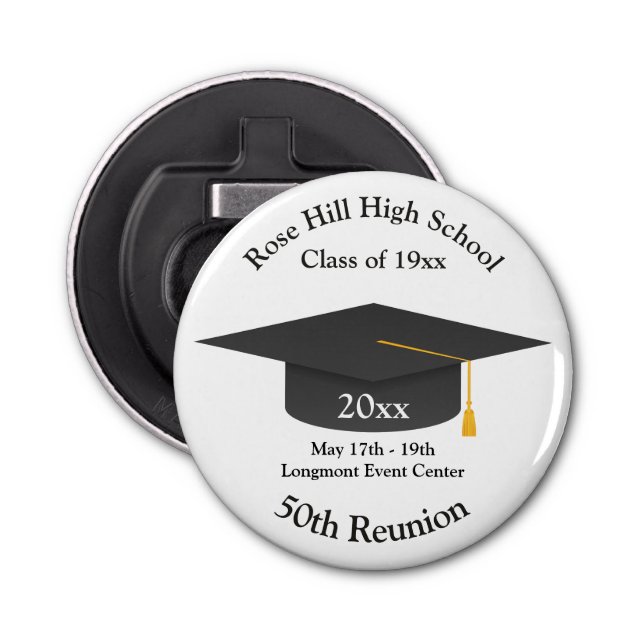Create Your Own Class Reunion Bottle Opener (Front)