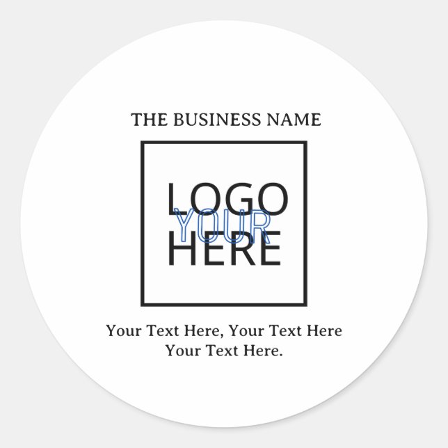 Create your own  classic round sticker (Front)