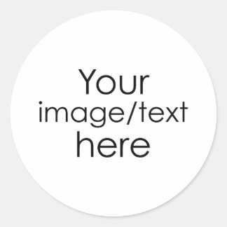 Create Your Own Classic Round Sticker