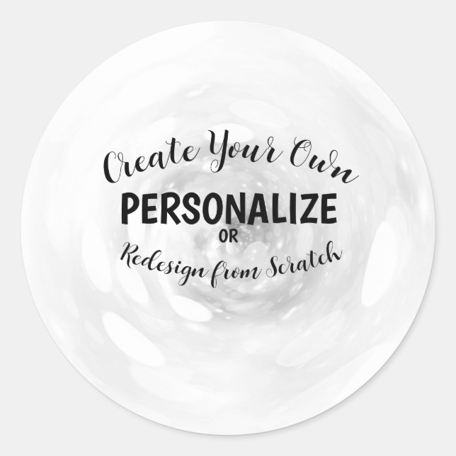 Create Your Own Classic Round Sticker (Front)