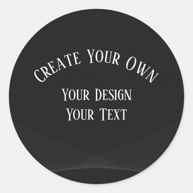 Create Your Own Classic Round Sticker (Front)