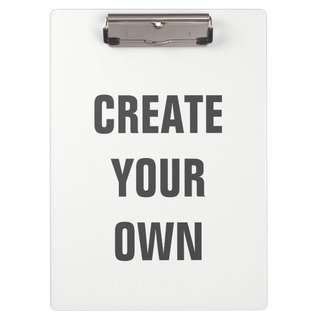 Create Your Own Clipboard (Front)