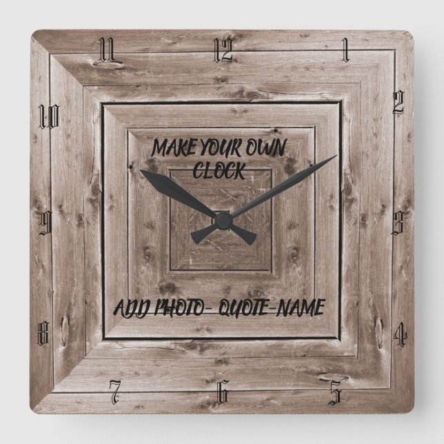 CREATE YOUR OWN CLOCK (Front)
