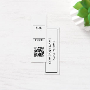 Create Your Own Clothing Logo QR Code Price Tag
