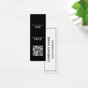 Create Your Own Clothing Logo QR Code Price Tag