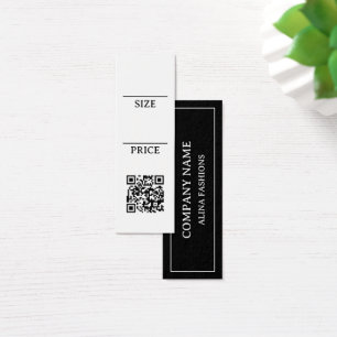 Create Your Own Clothing Logo QR Code Price Tag