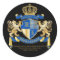 Create Your Own Coat of Arms Blue Gold Lion Emblem