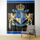 Create Your Own Coat of Arms Blue Gold Lion Emblem