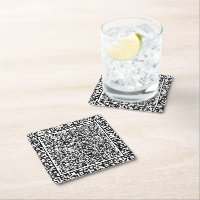 Create Your Own Color QR Code Paper Coasters