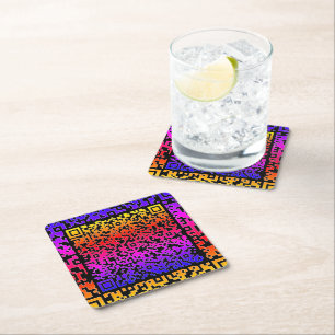 Create Your Own Color QR Code Paper Coasters