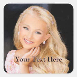 Create your own colour photo stickers! square sticker