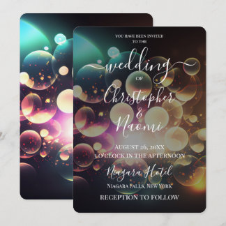 Create Your Own Colourful Bubbles Invitation