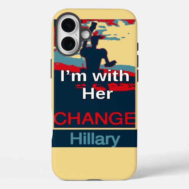 Create Your Own Colourful Change I am With Her   Case-Mate iPhone Case (Back)