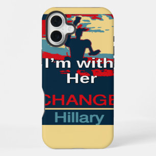 Create Your Own Colourful Change I am With Her iPhone 16 Plus Case