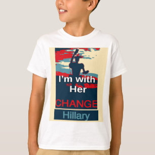 Create Your Own Colourful Change I am With Her   T-Shirt